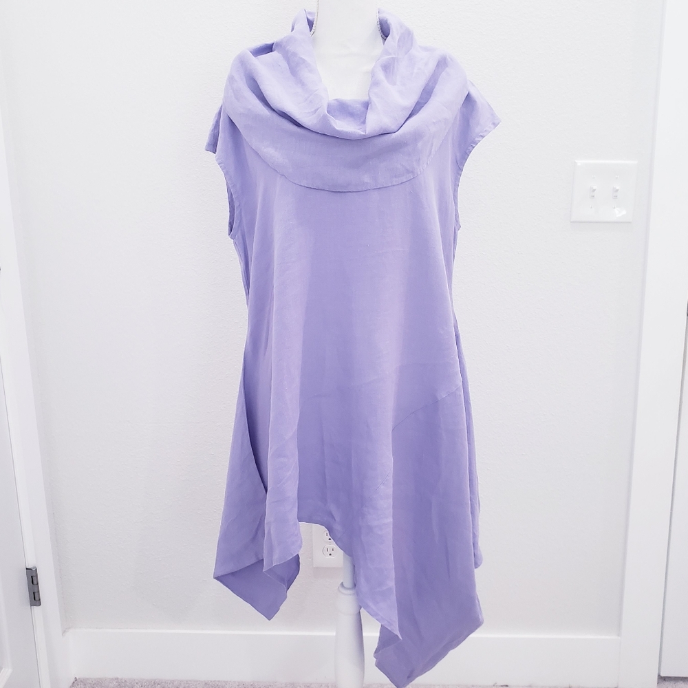 Bryn Walker Purple Shortsleeve Tunic